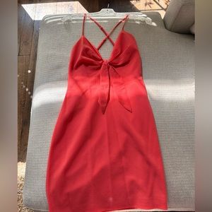 Style Stalker dark coral dress